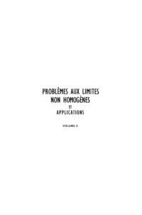 cover of the book Problèmes aux limites non homogènes et applications