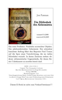 cover of the book Die Bibliothek des Alchemisten Roman