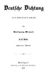 cover of the book Deutsche Dichtung von der ältesten bis auf die neueste Zeit 2