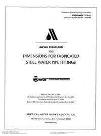 cover of the book AWWA standard for dimensions for fabricated steel water pipe fittings