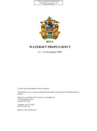 cover of the book Waterjet Propulsion 5 : 11-12 December 2008