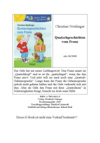 cover of the book Quatschgeschichten vom Franz