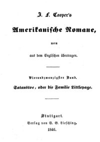 cover of the book Satanstoe, or, The Littlepage manuscripts : a tale of the Colony