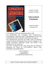 cover of the book Schwarzbuch Satanismus : [Innenansicht eines religiösen Wahnsystems]