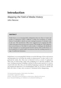 cover of the book The international encyclopedia of media studies : media history and the foundations of media studies