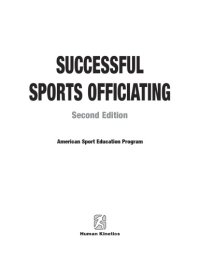 cover of the book Successful sports officiating