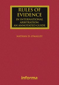 cover of the book Rules of Evidence in International Arbitration: An Annotated Guide