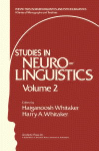 cover of the book Studies in Neurolinguistics. Volume 2