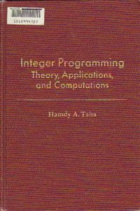 cover of the book Integer Programming. Theory, Applications, and Computations