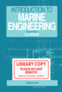 cover of the book Introduction to Marine Engineering