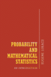 cover of the book Probability and Mathematical Statistics. An Introduction