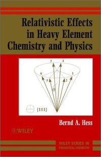 cover of the book Relativistic effects in heavy-element chemistry and physics