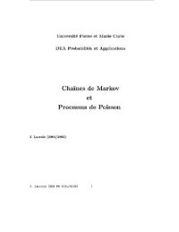 cover of the book Chaines de Markov et processus de Poisson