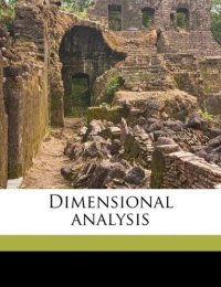 cover of the book Dimensional analysis