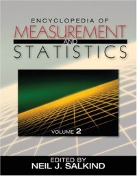 cover of the book Encyclopedia of Measurement and Statistics