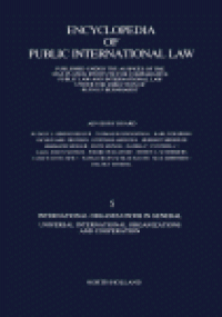 cover of the book International Organizations in General Universal International Organizations and Cooperation