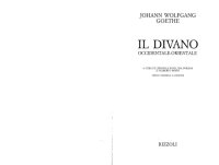 cover of the book Il divano occidentale-orientale