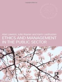 cover of the book Ethics and Management in the Public Sector