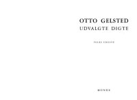 cover of the book Udvalgte digte