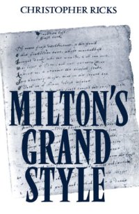 cover of the book Milton's Grand Style