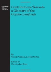 cover of the book Contribution Towards a Glossary of the Glynne Language