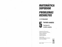 cover of the book AntiDemidóvich. Matemática superior. Problemas resueltos. Variable compleja: funciones de variable compleja. T.5