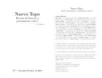 cover of the book Revista Nuevo Topo