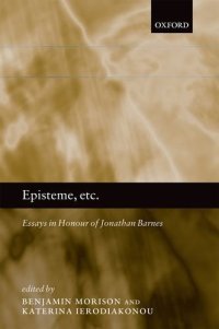 cover of the book Episteme, etc.: Essays in Honour of Jonathan Barnes