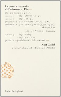 cover of the book La prova matematica dell'esistenza di Dio