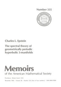 cover of the book The Spectral Theory of Geometrically Periodic Hyperbolic 3-Manifolds