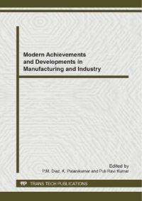 cover of the book Modern Achievements and Developments in Manufacturing and Industry