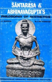 cover of the book Santarasa and Abhinavagupta's philosophy of aesthetics