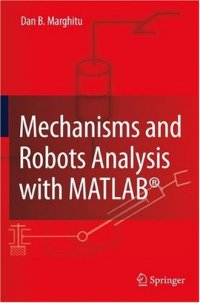 cover of the book Mechanisms and Robots Analysis with MATLAB®