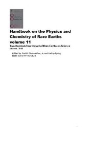 cover of the book Handbook on the Physics and Chemistry of Rare Earths. vol.11 Two-Hundred-Year Impact of Rare Earths on Science