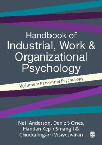 cover of the book Handbook of Industrial, Work and Organizational Psychology. Personnel Psychology