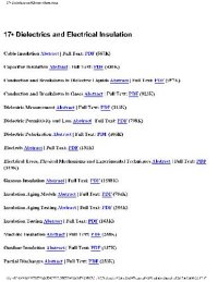 cover of the book 17.Dielectrics and Electrical Insulation