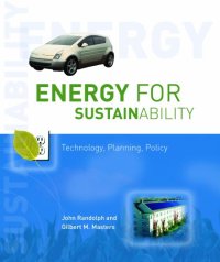 cover of the book Energy for Sustainability - Technology, Planning, Policy