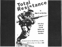 cover of the book Total Resistance. Swiss Army Guide to Guerrilla Warfare and Underground Operations