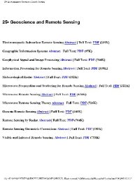 cover of the book 25.Electromagnetic Subsurface Remote Sensing