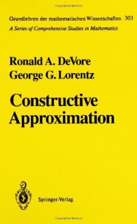 cover of the book Constructive approximation