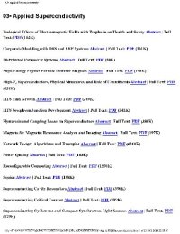 cover of the book 03.Applied Superconductivity