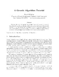 cover of the book A Genetic Algorithm Tutorial [jnl article]