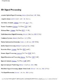 cover of the book 55.Signal Processing