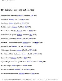 cover of the book 59.Systems, Man, and Cybernetics