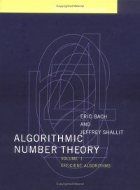 cover of the book Algorithmic number theory. Efficient algorithms