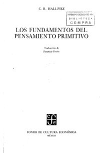 cover of the book Los Fundamentos del Pensamiento Primitivo