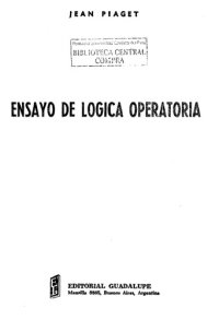 cover of the book Ensayo de Lógica Operatoria