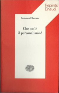 cover of the book Che cos'è il personalismo