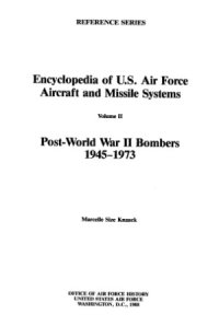 cover of the book Encyclopedia Of US Air Force Aircraft And Missile Systems