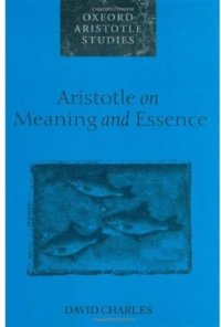 cover of the book Aristotle on Meaning and Essence